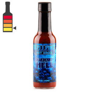 sauce piquante Blueberry Hell Fire hot ones