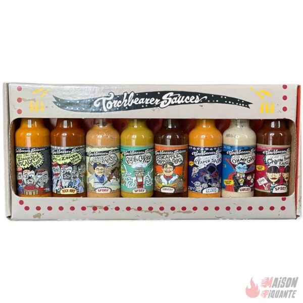 lot de 8 sauces a base de piments très forts