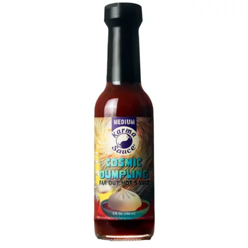 sauce piquante chinoise karma cosmic dumpling de chez hot ones US