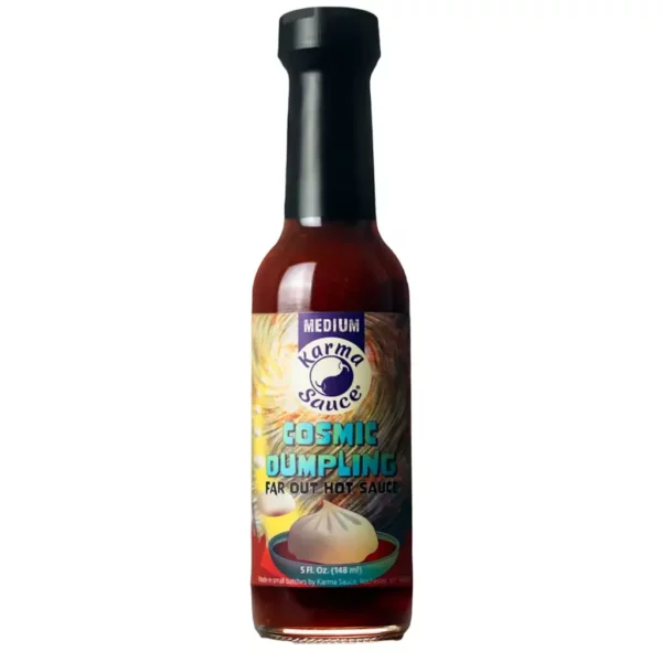 sauce piquante chinoise karma cosmic dumpling de chez hot ones US
