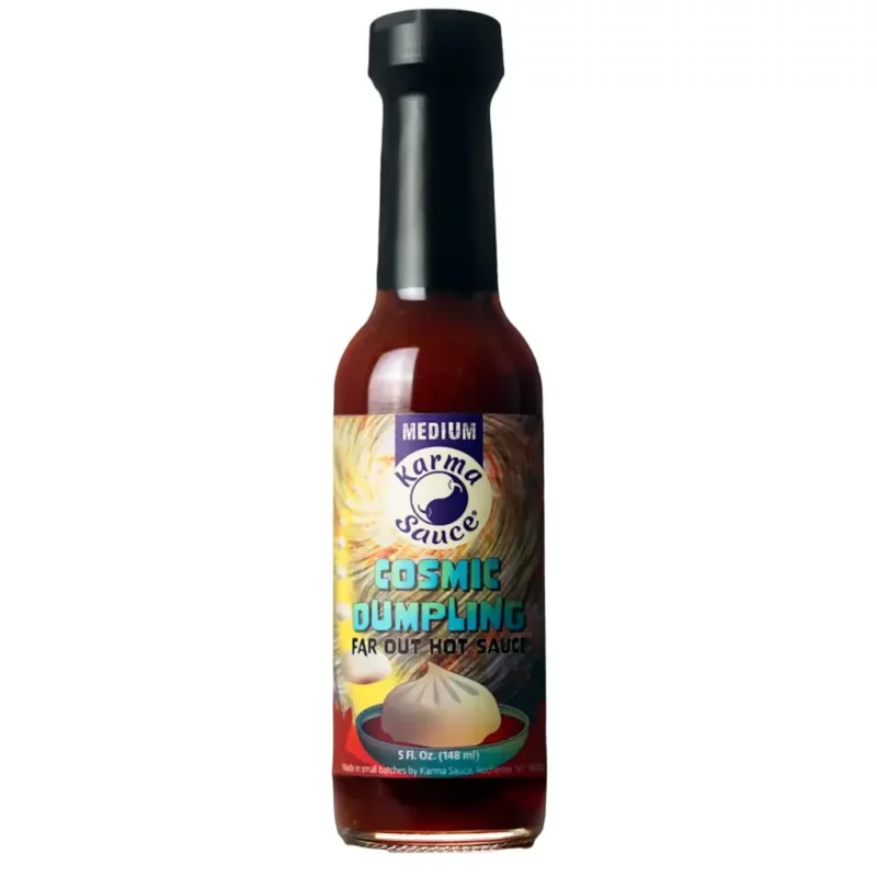 sauce piquante chinoise karma cosmic dumpling de chez hot ones US