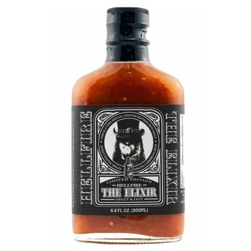 sauce piquante elixir hellfire forme de flacon de whisky Jack Daniel