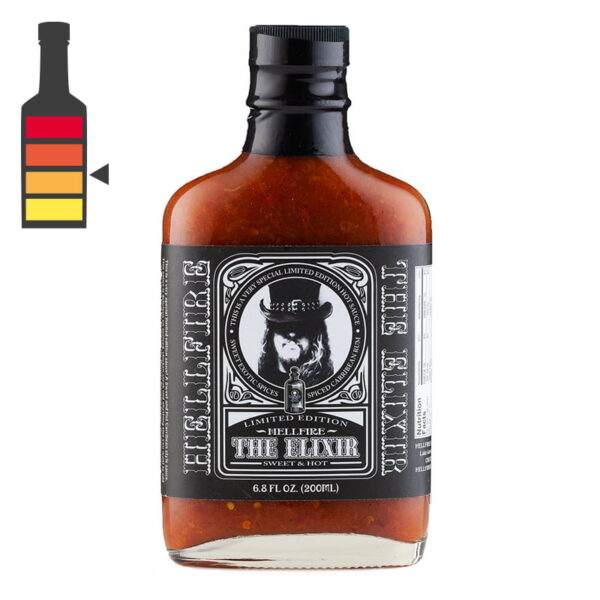 sauce piquante elixir hellfire forme de flacon de whisky Jack Daniel