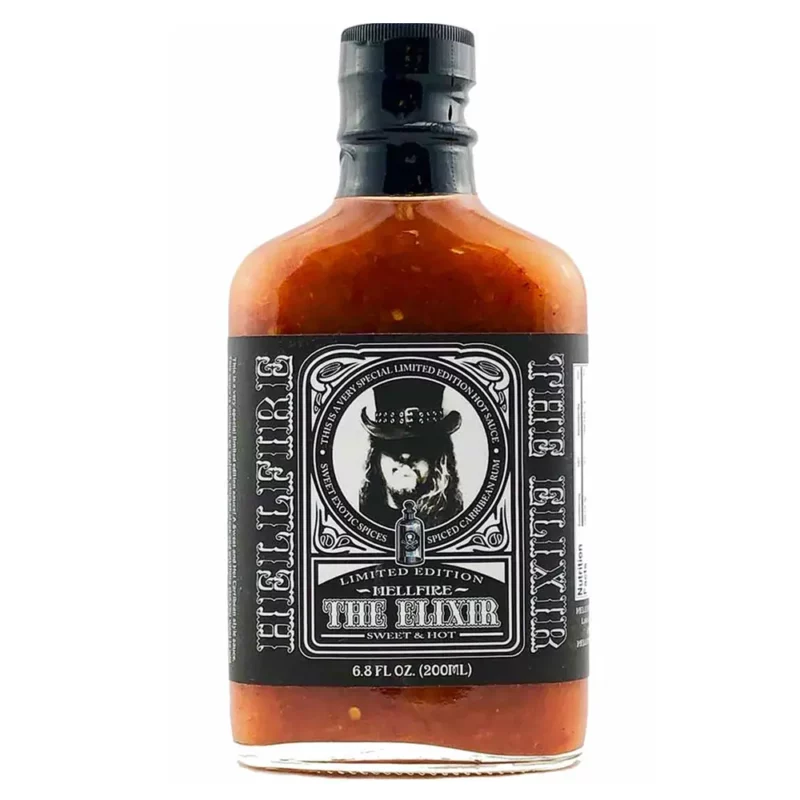 sauce piquante elixir hellfire forme de flacon de whisky Jack Daniel