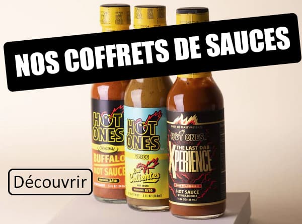 coffret officiel de sauces hot ones