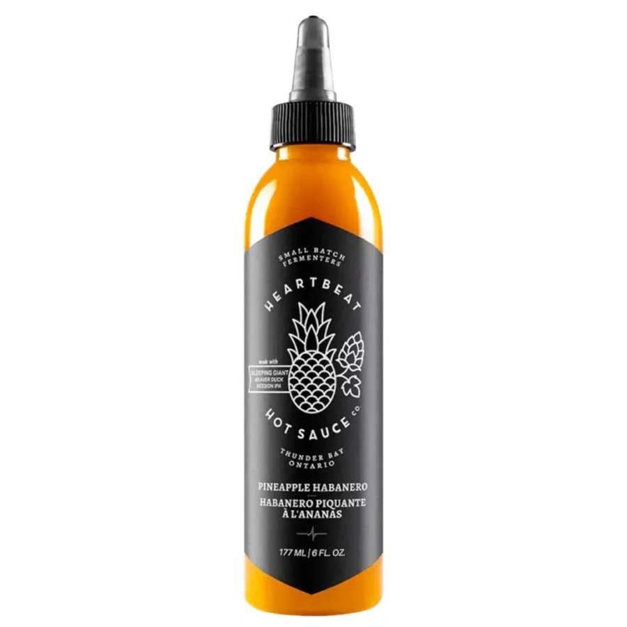 Sauce piquante hot ones USA ananas Habanero Pineapple HeartBeat