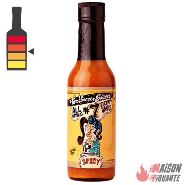 Sauce All natural Sultry Sauce numero 7 de Chez Torchbearer saveur carotte oignons a base d’ingrédient naturel