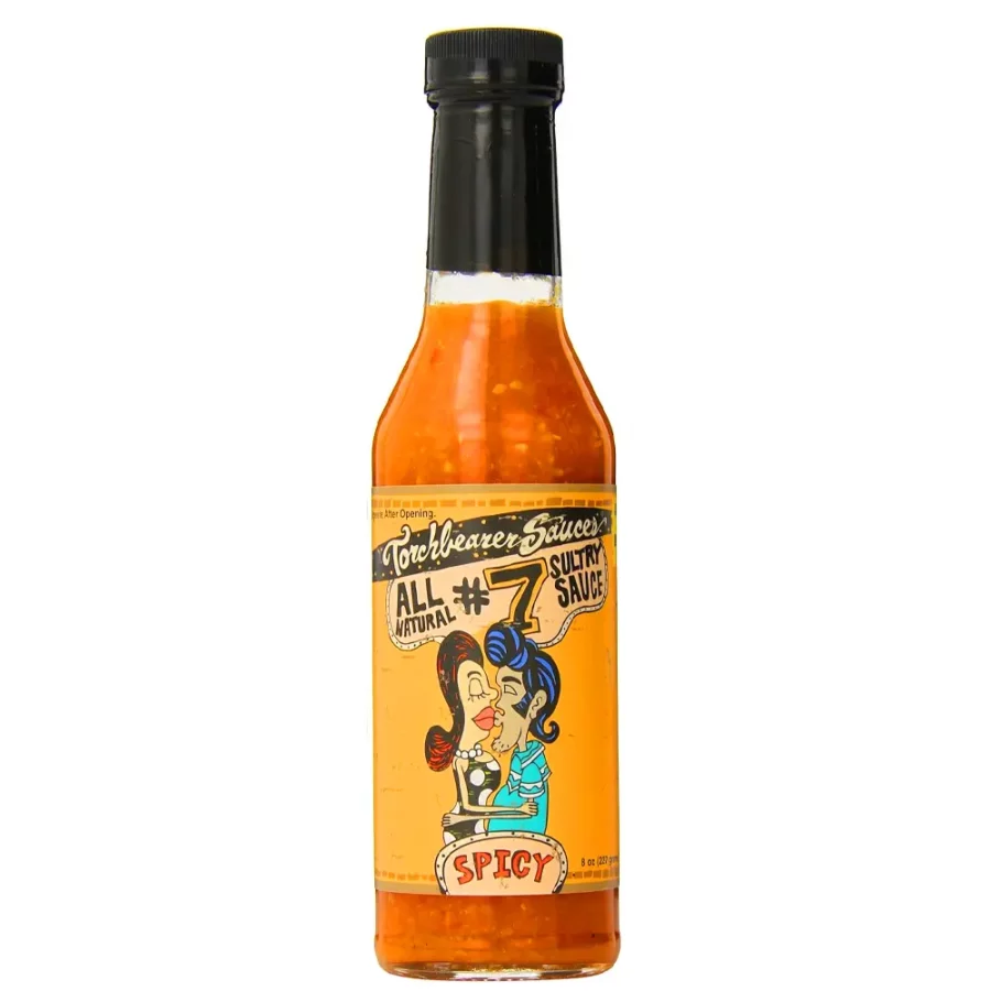 Sauce All natural Sultry Sauce numero 7 de Chez Torchbearer saveur carotte oignons a base d’ingrédient naturel