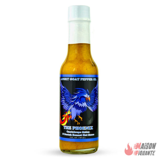 The Phoenix Hot Sauce Angry Goat Pepper Co saveur Melon testée dans hot ones us