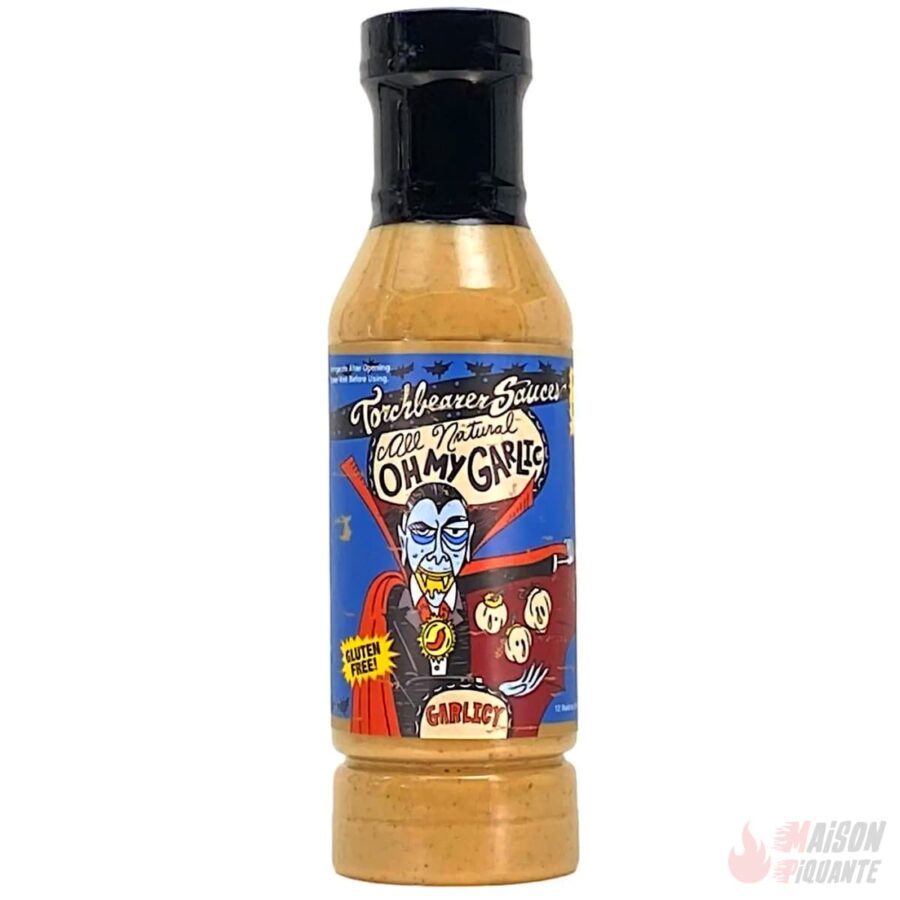 Sauce pimentée naturelle Oh My Garlic all natural Torchbearer à l'ail