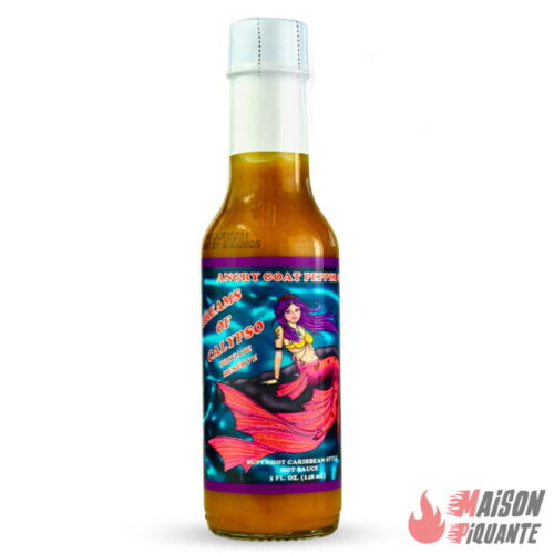 Sauce Hot One pimetée Private Reserve Dreams of Calypso sauce Angry Goat