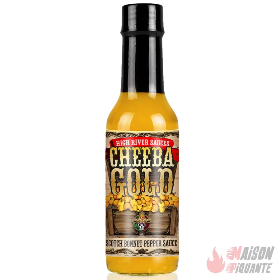 Cheeba Gold High River Hot Sauce au Curry et Scotch Bonnet