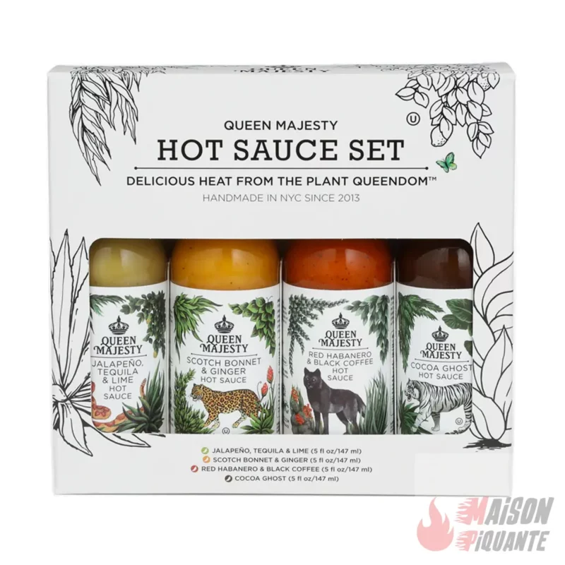 sauce de la plus forte a la moins forte queen majesty