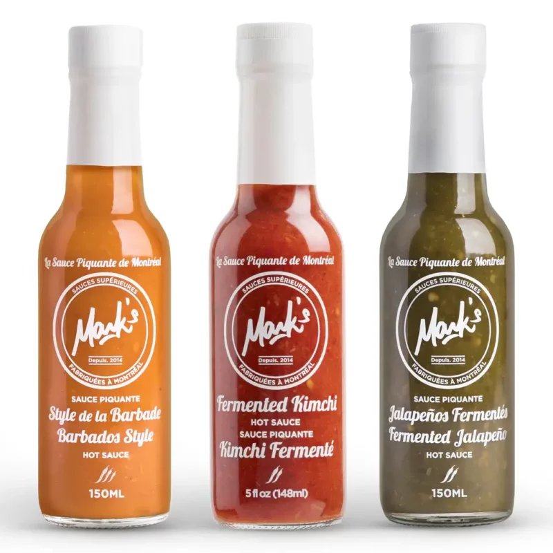 Pack de 3 sauces Mark’s du monde Artisanales