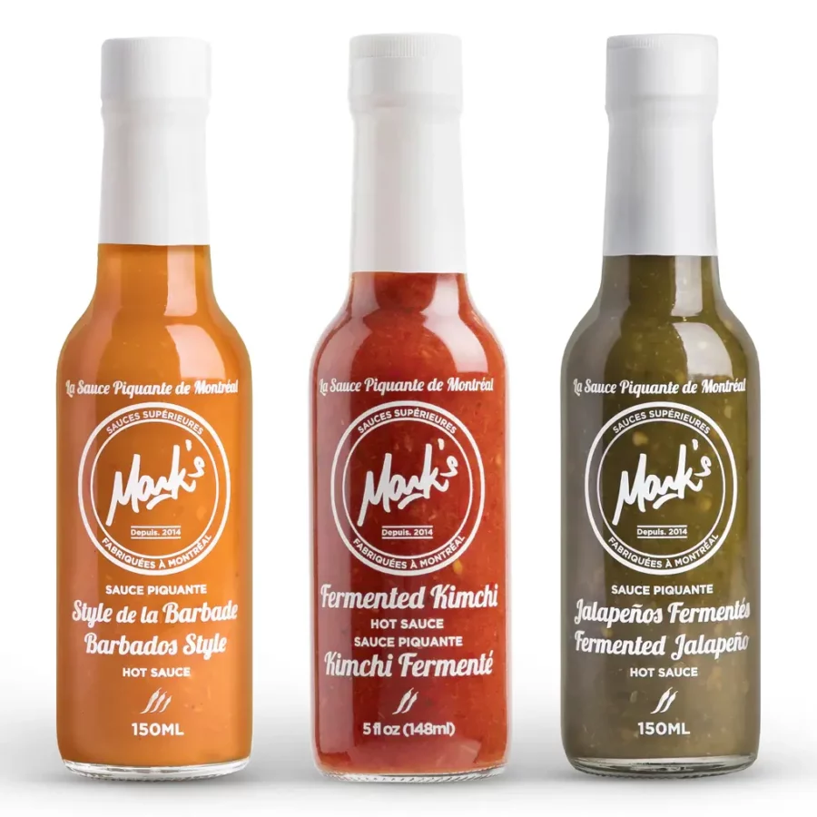 Pack de 3 sauces Mark’s du monde Artisanales