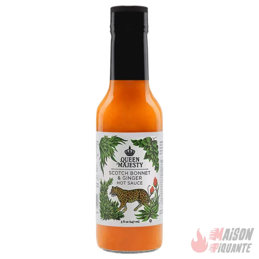 Scotch Bonnet Ginger Hot Sauce Queen Majesty au Gingembre