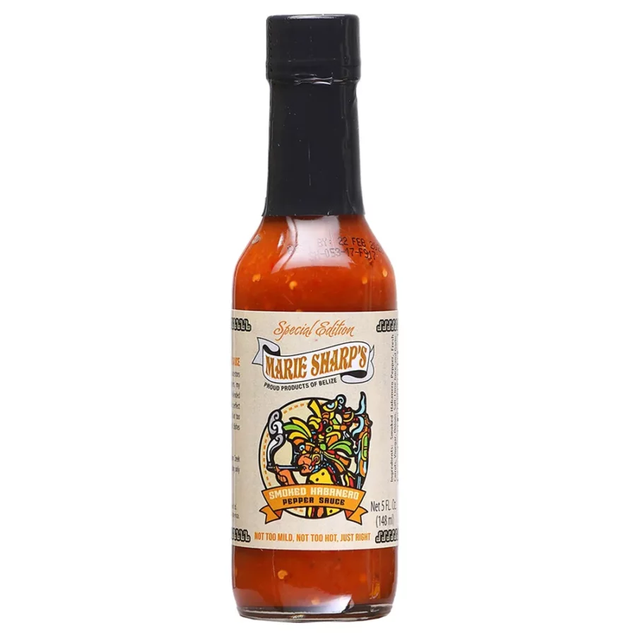 Smoked Habanero Pepper Sauce Marie Sharp's mexicaine typique saveur Habanero fumé au bois Maya