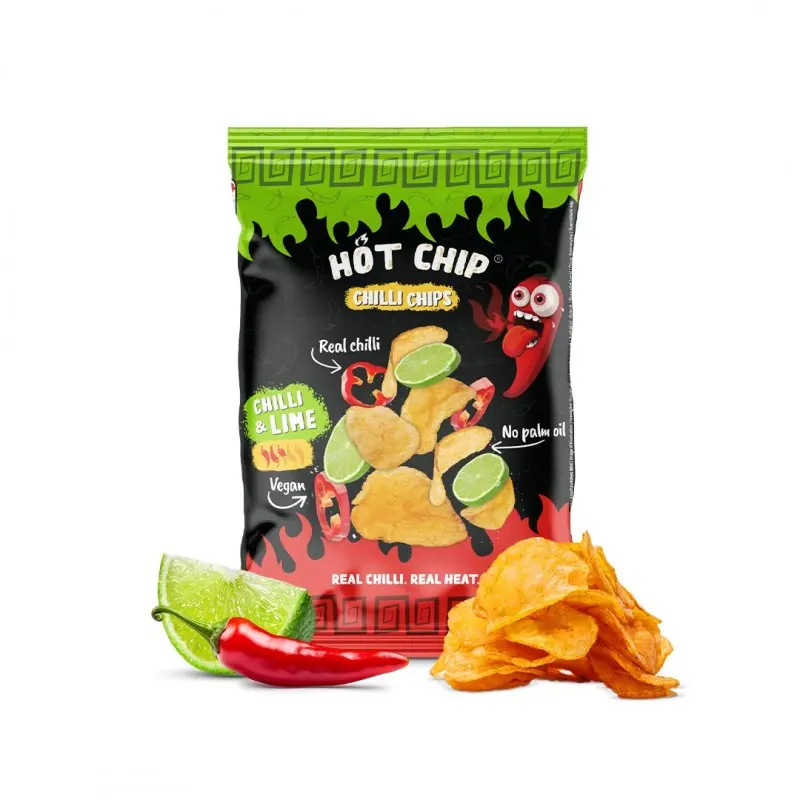 chips pimentées et au citron vert
