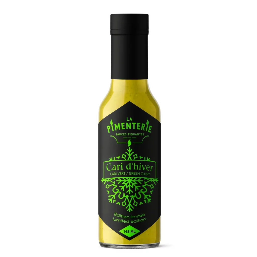 sauce hot ones complement dingo à base de coco curry vert de la pimenterie