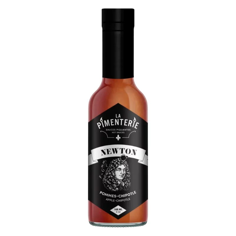 sauce piquante newton de la pimenterie a base de pomme de piment chipotle fumé et sirop d'érable