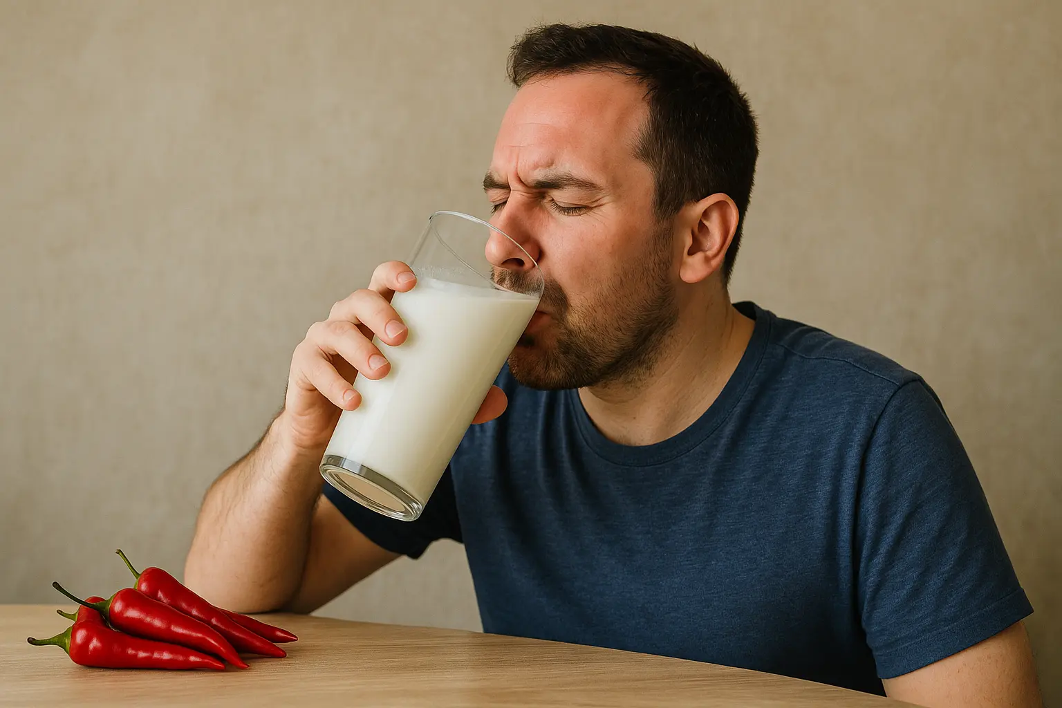 boire du lait pour calmer le feux du piment