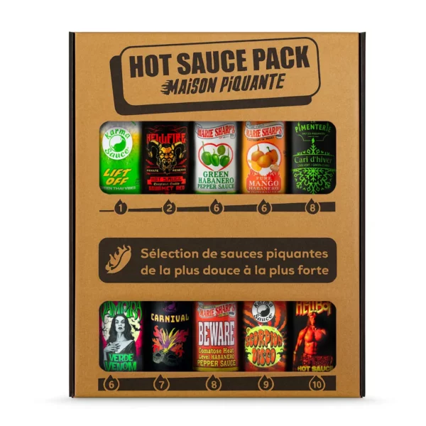 coffret queen of us 10 sauces hot ones