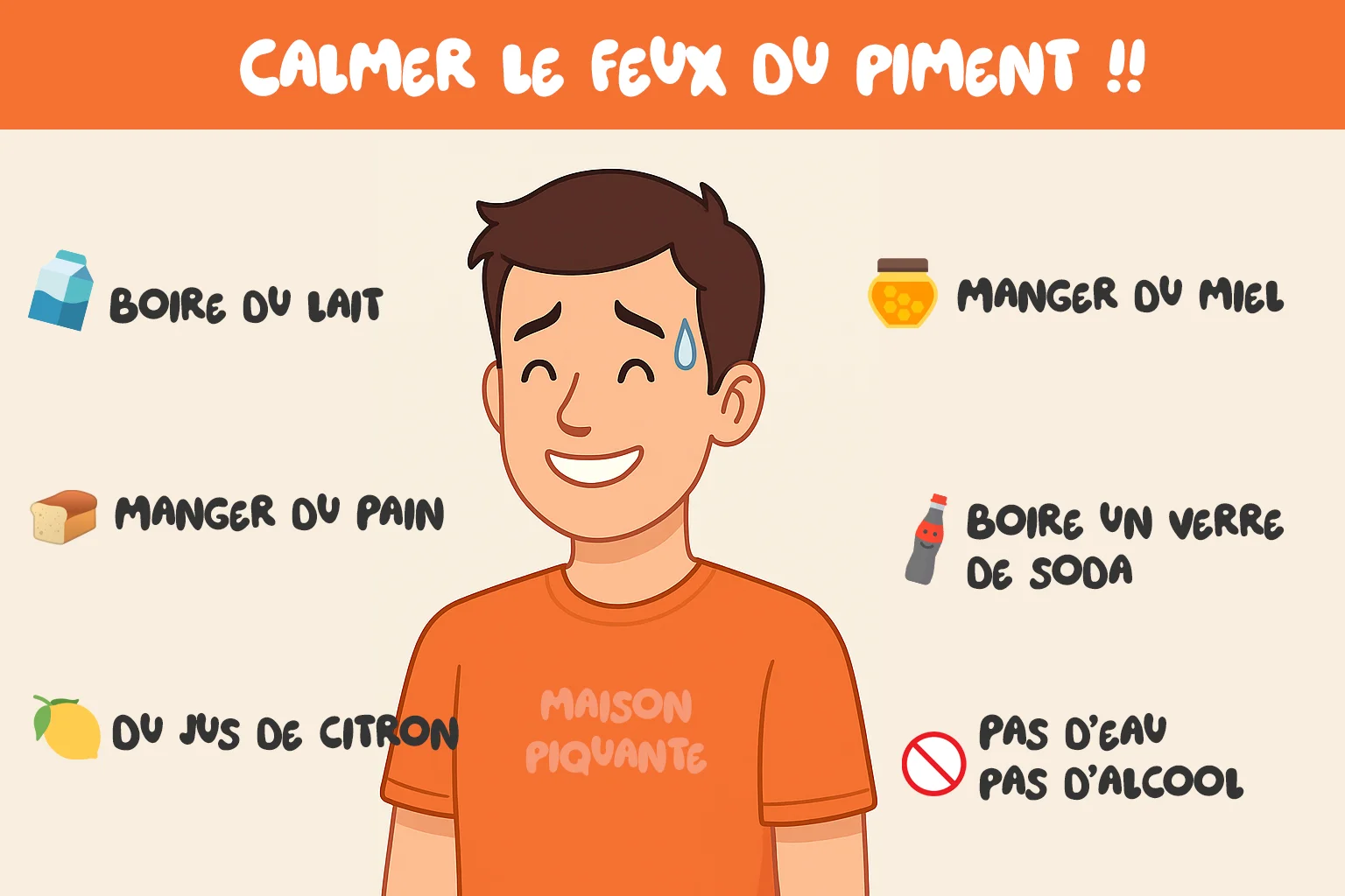comment calmer le feux du piment