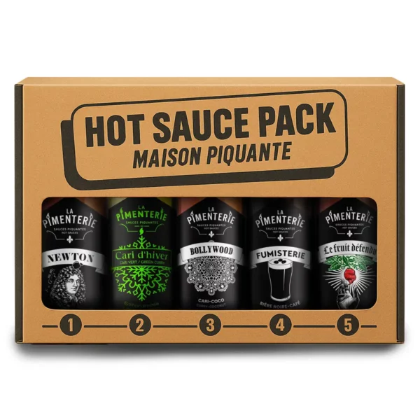 Coffret de 5 sauces la pimenterie hot