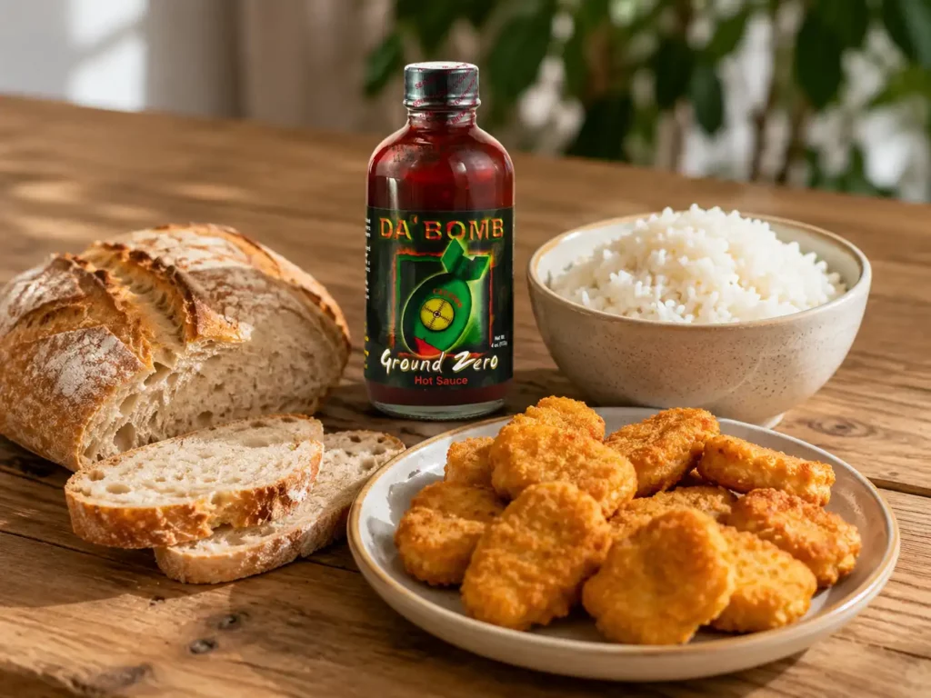 Pain pour calmer le piquant du piment et absorber la capsaïcine naturellement