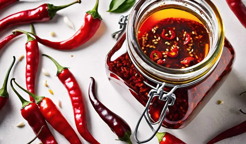 conservation des piments en faisant une huile