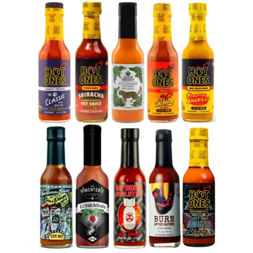coffret de 10 sauces hot ones