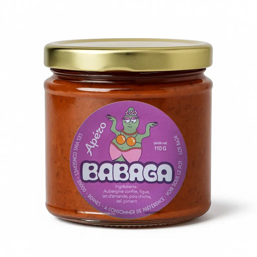 Caviar breton BABAGA – Aubergine Confite Figue et Piment Doux - 110 g