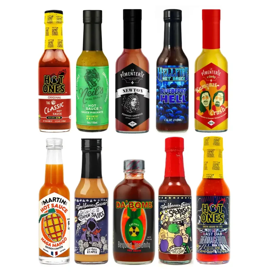 box de 10 sauces hot ones