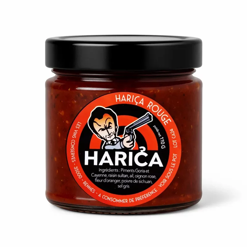 Harissa Bretonne Rouge : Purée de Piment Goria & Cayenne