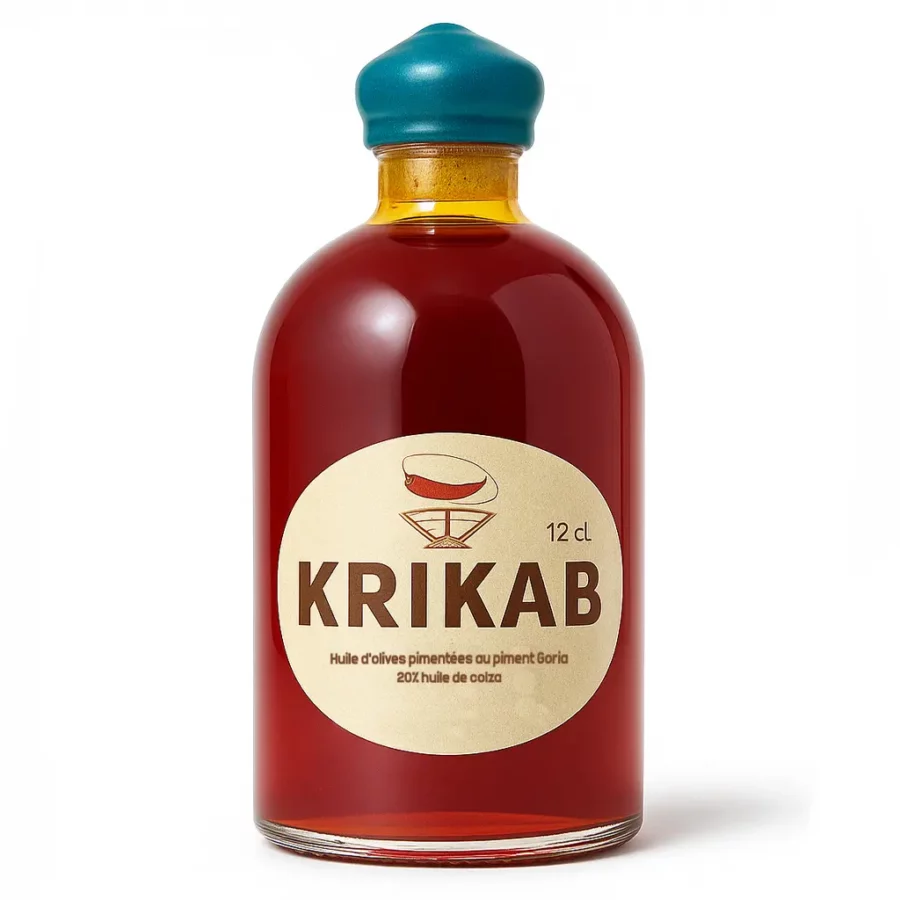 huile d'olives aux piment goria