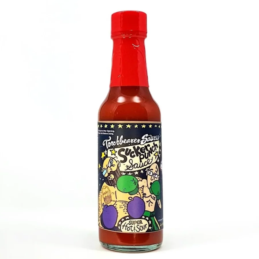 sauce Sucker punch de Torchbearer est a plus de 660000 sur l'échelle de scoville