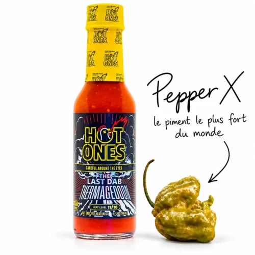 la sauce piquante thermageddon de hot ones contient du pepper x