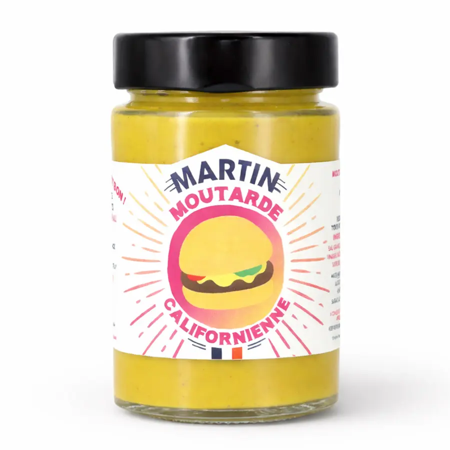 Moutarde Californienne Martin au Miel 200 g