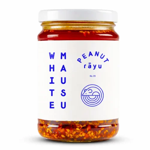 Huile Pimentée Crunchy White Mausu Peanut Rāyu - Cacahuète - 240g
