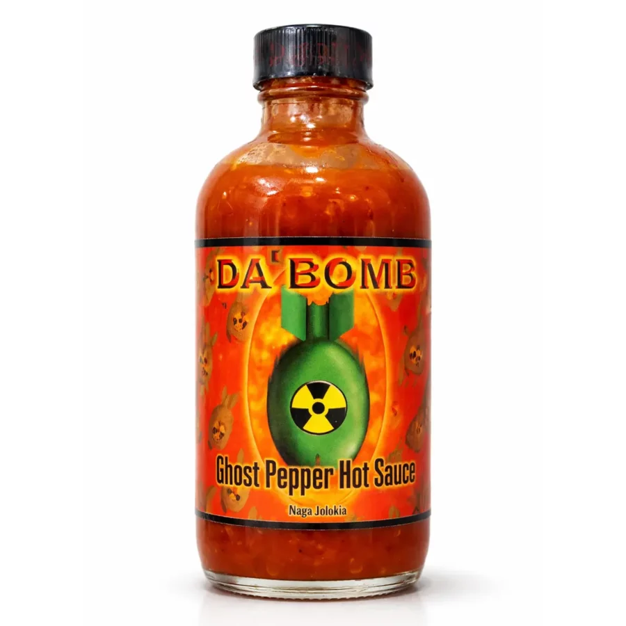la sauce da bomb ghost pepper a la mangue est a plus de 200000 SHU
