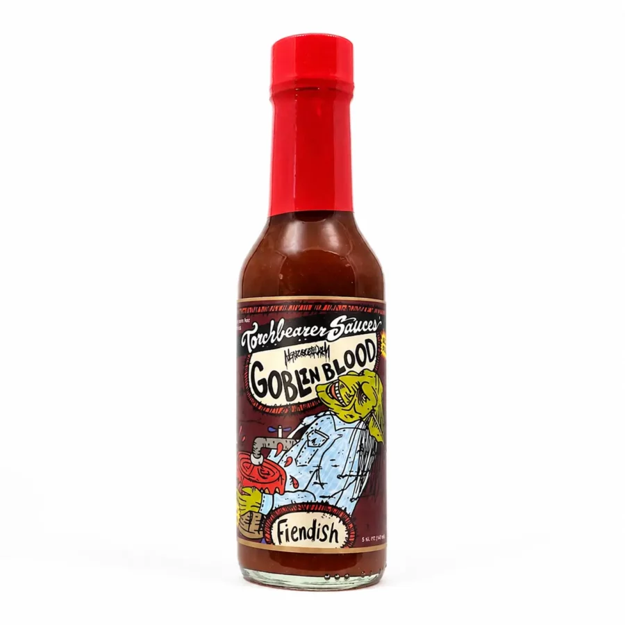 Sauce piquante Goblin Blood Torchbearer rouge onctueuse au Carolina Reaper et chipotle
