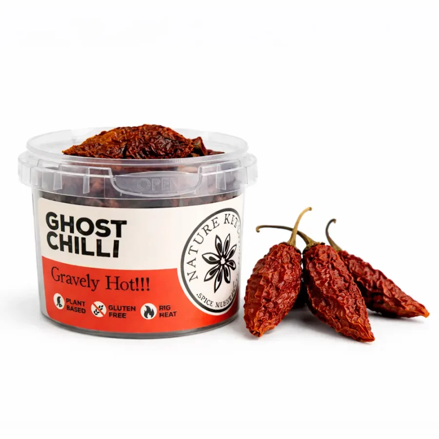 bhut jolokia sec piments séchés indiens très puissant pot hermétique 10g