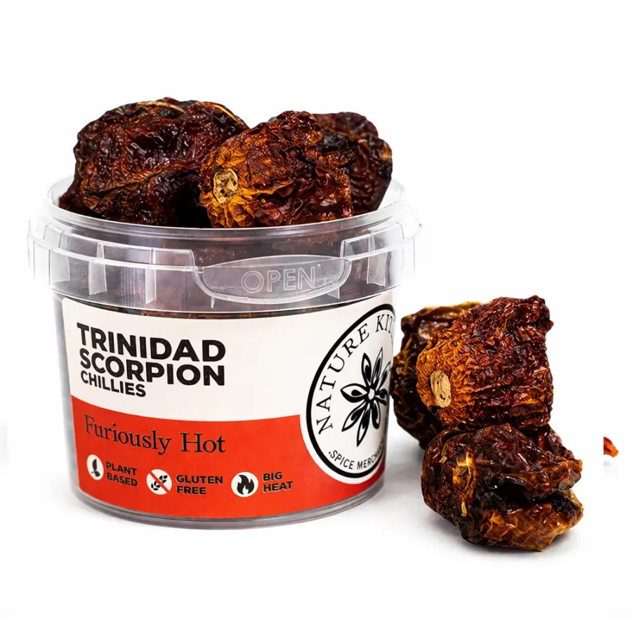 piments trinidad scorpion séchés entiers 10g piment déshydraté ultra fort antilles