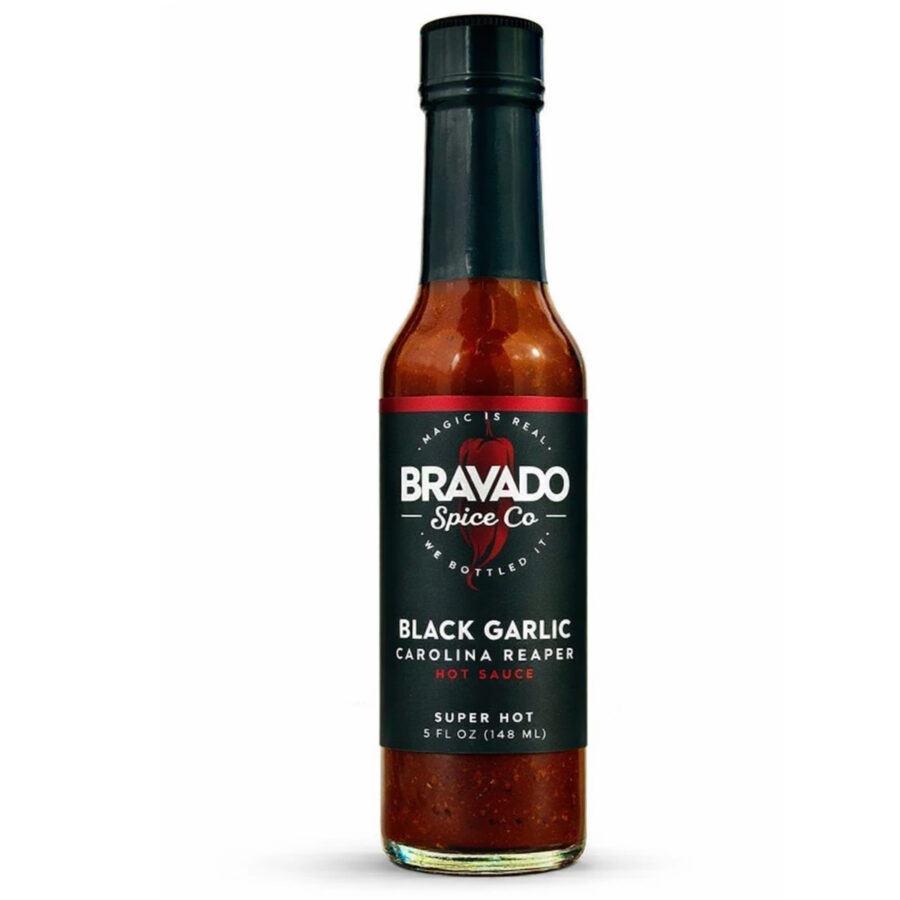 sauce bravado à l'ail noir et carolina reaper hot ones