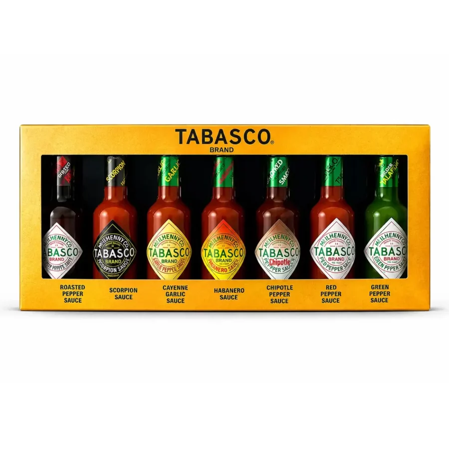 coffret cadeau tabasco 7 sauces pimentées