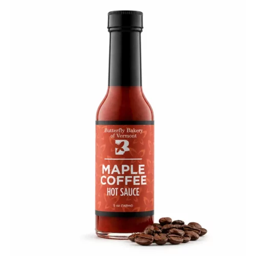 Sauce Maple Coffee Butterfly Bakery rouge sombre onctueuse au café, sirop d’érable et jalapeño