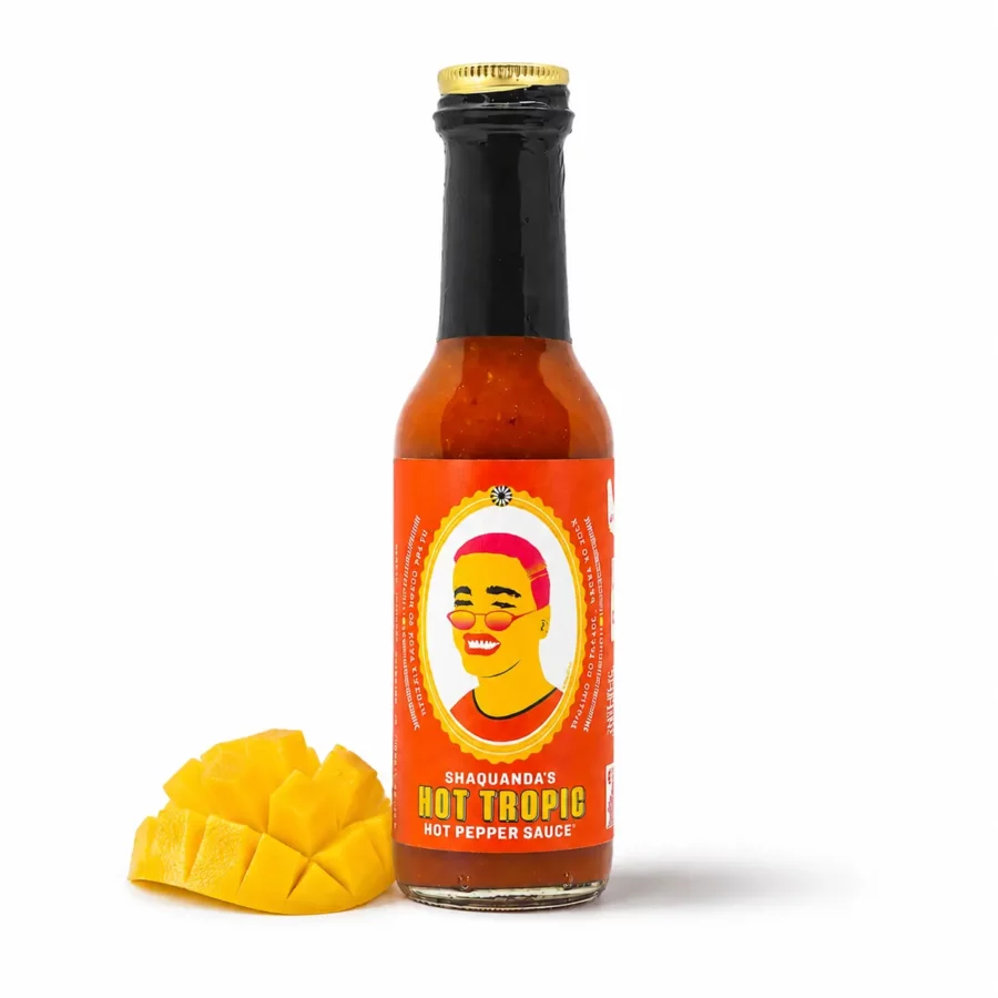 Sauce Shaquanda’s Hot Tropic orange fruitée à la mangue, papaye et piment Kashmiri