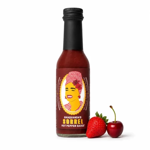 Sauce Shaquanda’s Sorrel aux fruits rouges intense à l’hibiscus, cerise et habanero