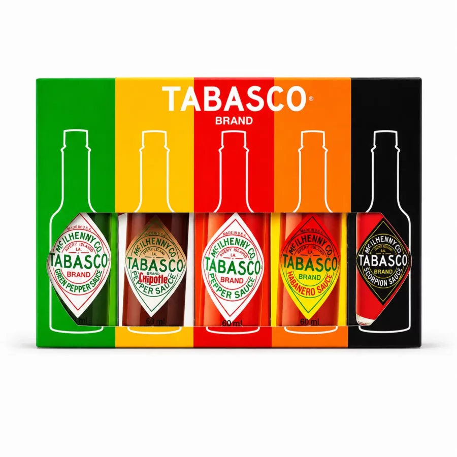 coffret cadeau de 5 sauces tabasco