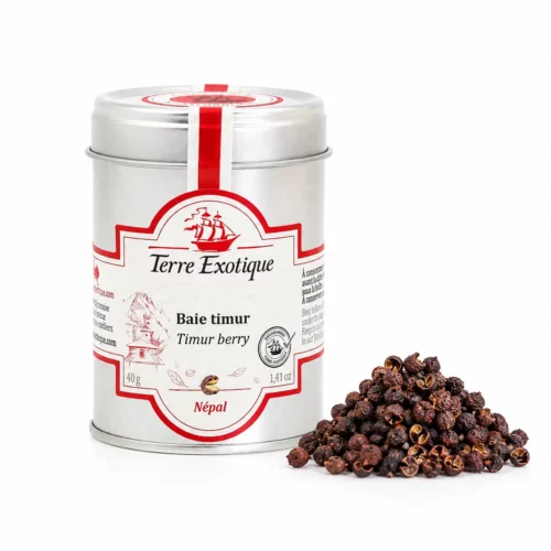 Baie Timur Terre Exotique 40 g – Épice du Népal en boîte métal